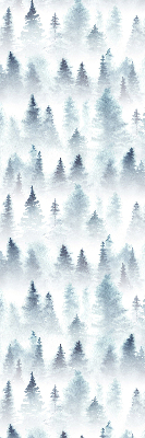 Store enrouleur Forêt dans le brouillard
