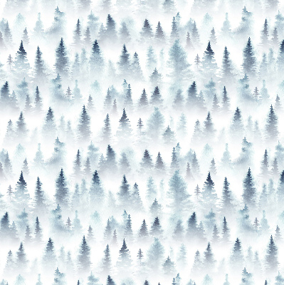 Store enrouleur Forêt dans le brouillard