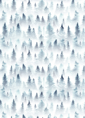 Store enrouleur Forêt dans le brouillard