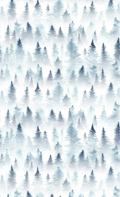 Store enrouleur Forêt dans le brouillard
