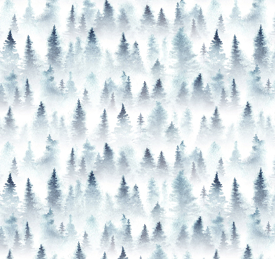 Store enrouleur Forêt dans le brouillard
