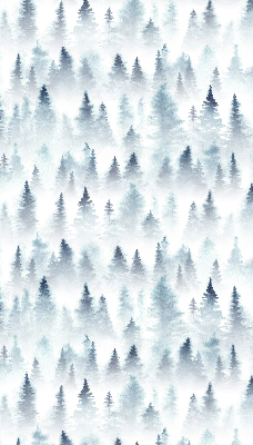 Store enrouleur Forêt dans le brouillard