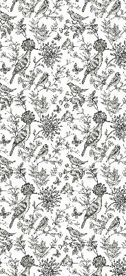 Store intérieur Oiseaux et plantes dessinés