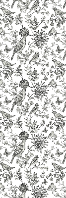 Store intérieur Oiseaux et plantes dessinés