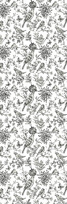 Store intérieur Oiseaux et plantes dessinés