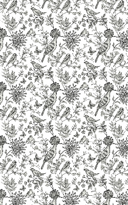 Store intérieur Oiseaux et plantes dessinés