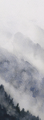 Store enrouleur Montagnes brumeuses