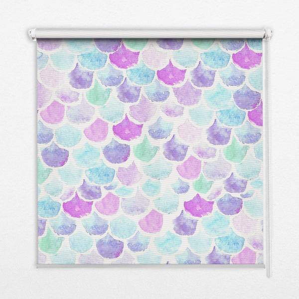 Store enrouleur Écailles colorées