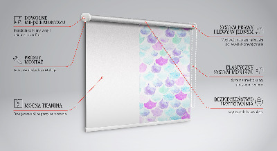 Store enrouleur Écailles colorées