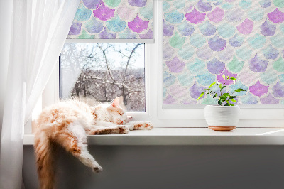 Store enrouleur Écailles colorées