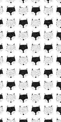 Store intérieur Têtes de renard dessinées