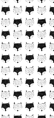 Store intérieur Têtes de renard dessinées