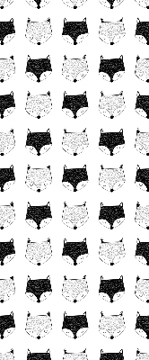 Store intérieur Têtes de renard dessinées