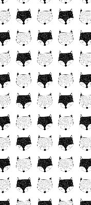 Store intérieur Têtes de renard dessinées