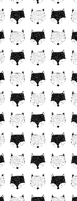 Store intérieur Têtes de renard dessinées