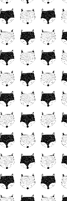 Store intérieur Têtes de renard dessinées