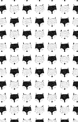 Store intérieur Têtes de renard dessinées