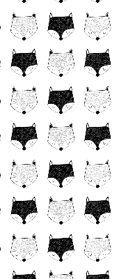 Store intérieur Têtes de renard dessinées