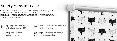 Store intérieur Têtes de renard dessinées