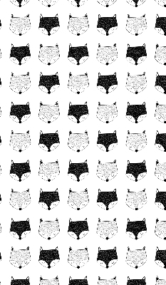 Store intérieur Têtes de renard dessinées