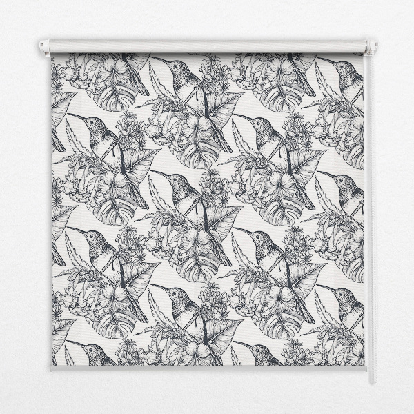 Store enrouleur Fleurs dessinées