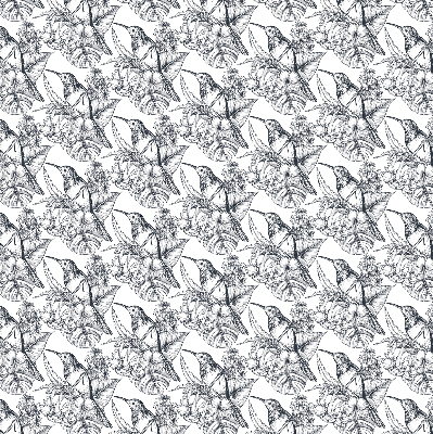 Store enrouleur Fleurs dessinées