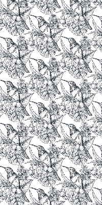 Store enrouleur Fleurs dessinées