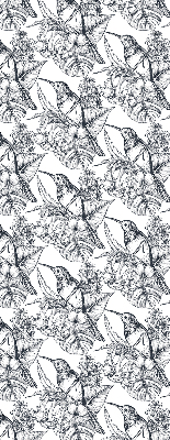 Store enrouleur Fleurs dessinées