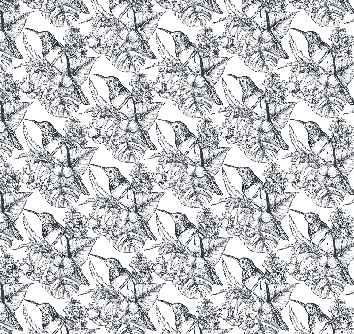 Store enrouleur Fleurs dessinées