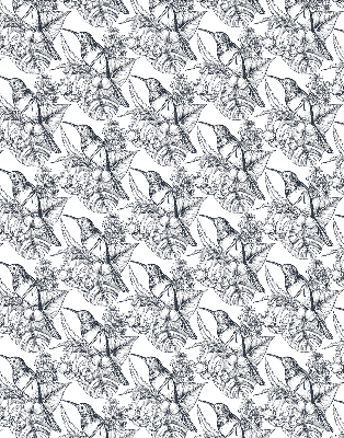 Store enrouleur Fleurs dessinées