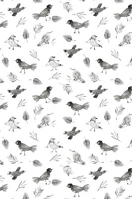 Store intérieur Oiseaux et feuilles dessinés