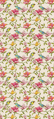 Store enrouleur Oiseaux sur les fleurs