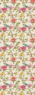 Store enrouleur Oiseaux sur les fleurs