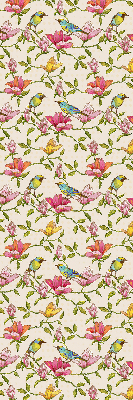 Store enrouleur Oiseaux sur les fleurs