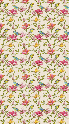 Store enrouleur Oiseaux sur les fleurs