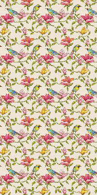 Store enrouleur Oiseaux sur les fleurs