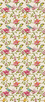 Store enrouleur Oiseaux sur les fleurs