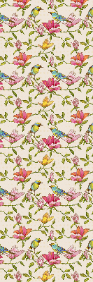 Store enrouleur Oiseaux sur les fleurs