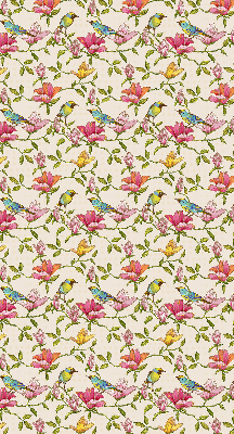 Store enrouleur Oiseaux sur les fleurs