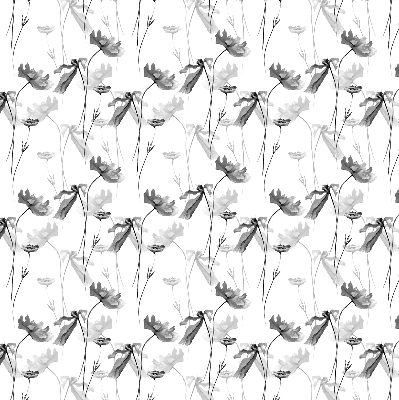 Store enrouleur Fleurs dessinées