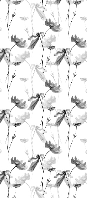 Store enrouleur Fleurs dessinées