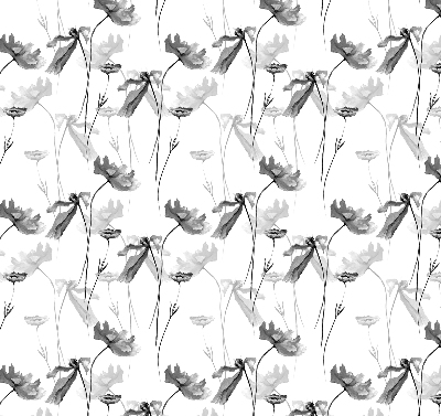 Store enrouleur Fleurs dessinées