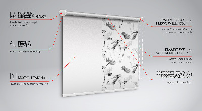 Store enrouleur Fleurs dessinées