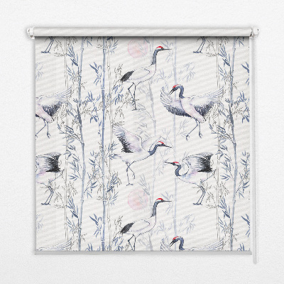 Store enrouleur Hérons et arbres