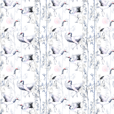 Store enrouleur Hérons et arbres