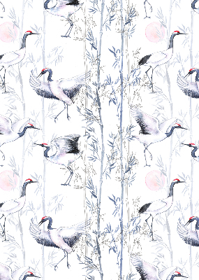 Store enrouleur Hérons et arbres