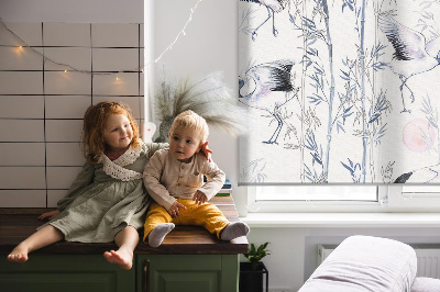 Store enrouleur Hérons et arbres