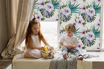 Store enrouleur Fleurs