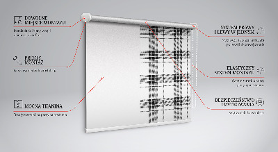 Store intérieur Tartan gris