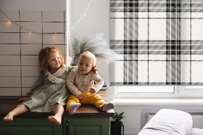 Store intérieur Tartan gris